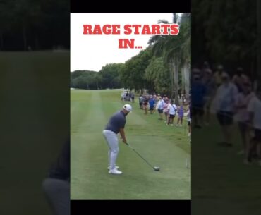 Tyrrell Hatton mic up and rage. funny. #shorts #funny #pga
