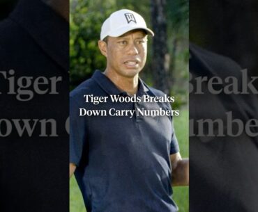 Tiger Woods on carry numbers. 🔥