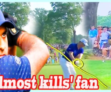 Scary PGA Championship moment as Aaron Rai 'almost kills' fan