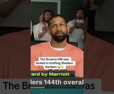 Andrew Berry reacts to the Browns drafting QB Shedeur Sanders