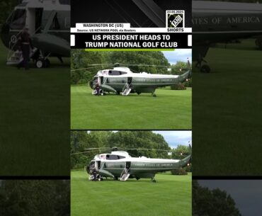 US President Donald Trump departs White House for Trump National Golf Club