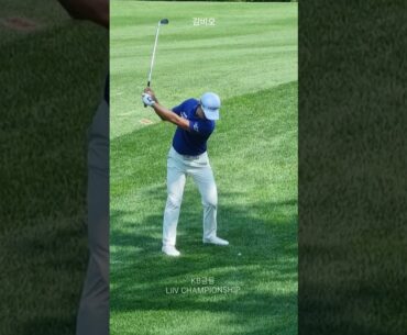 [김비오]프로 러프에서 아이언 샷 하는 법???  국내투어 9승의 베테랑 #golf #kpga #골프스윙 #klpga #김비오프로