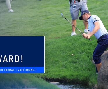 Justin Thomas Hits Sensational Shot From the Creek | 2025 PGA Championship