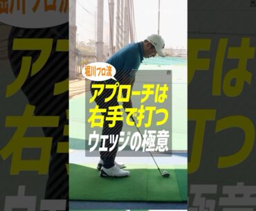 右手だけでOK！"トス感覚"で身につく再現性UPアプローチ練習法が超効く！ #ゴルフ #ゴルフレッスン #堀川未来夢 #アプローチ