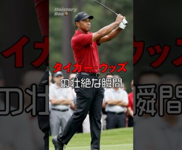 【タイガー・ウッズの壮絶な瞬間】#shrots #歴史 #雑学 アメリカのプロゴルファー