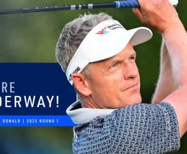 Luke Donald Hits First Shot of the Tournament! | 2025 PGA Championship