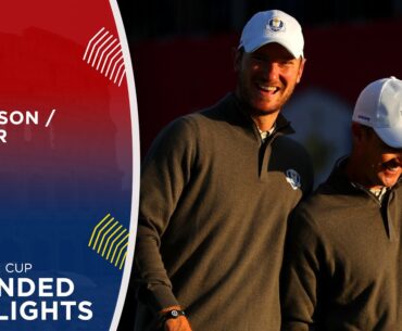 Justin Rose & Chris Wood vs Zach Johnson & Jimmy Walker | Extended Highlights | 2016 Ryder Cup