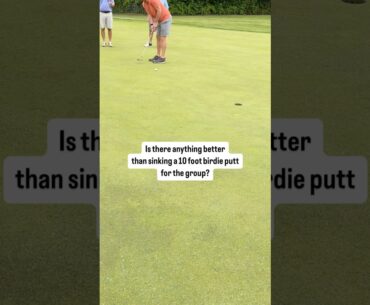 ⛳️ Golf Scramble Hero Putt 🔥 #shorts
