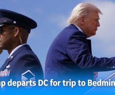 Donald Trump departs DC for Memorial Day weekend at NJ golf club, West Point graduation