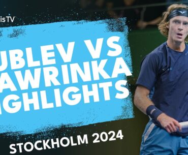 Andrey Rublev vs Stan Wawrinka Highlights | Stockholm 2024