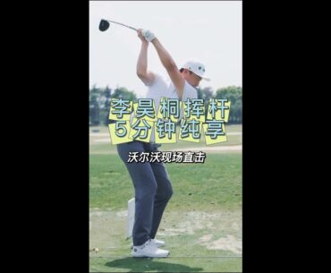 李昊桐揮杆原音純享版，從短杆到一號木再到沙坑