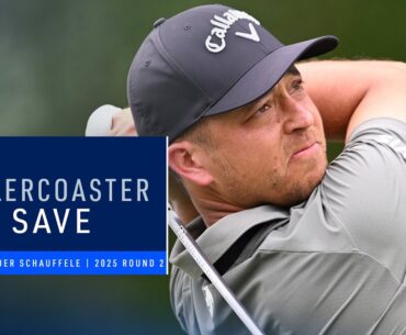 Xander Schauffele Makes Rollercoaster Par | 2025 PGA Championship