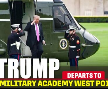 LIVE: President Trump departs National Golf Club Bedminster en route West Point Landing Zone | USA