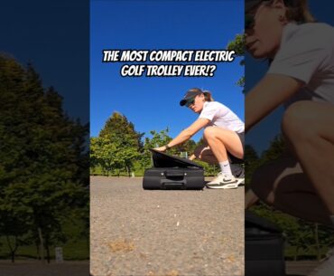 The most compact electric golf trolley ever? #shorts