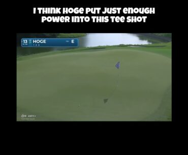 Tom Hoge Hits Amazing Tee Shot! #golf #tomhoge #pgatour