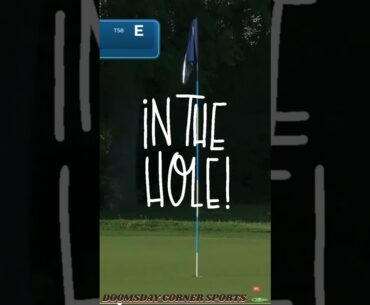 Tom Kim holes out for eagle from 102 yards out!