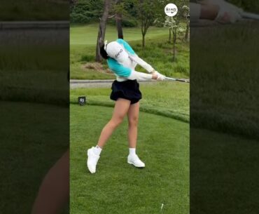 예쁜 착장샷! 빵야 🔥🩵🖤 | KLPGA 서하경(Hakyung Seo) #골프레슨_강남/양재