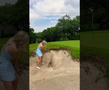 i rly didn’t expect that 😂 #bunkershot #golfgirl #golflife #golf #golfgirls #golfjokes