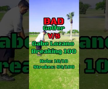 This break 100 comes to a crazy end! #golf #golfadvice #golfshorts #golftips #golflife #shorts