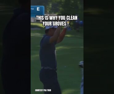 Tom Kim with a hole-out from 100 yards! #golf #golfnetwork #golfswing #pga #pgatour #progolf
