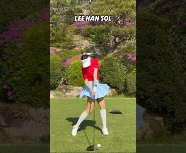 KLPGA Lee Han Sol Driver Swing #golf #golfer #golfswing