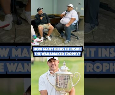 How many beers fit in the PGA Championship trophy? A TON.