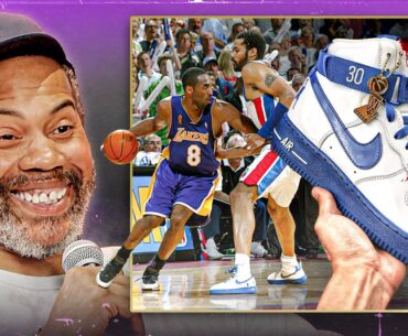 Rasheed Wallace Unboxes ICONIC 2004 Finals Air Force 1s from StockX