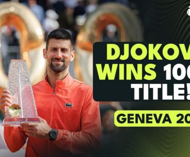 Novak Djokovic Wins His 100th Career Title! | Geneva 2025 Final Highlights vs Hurkacz