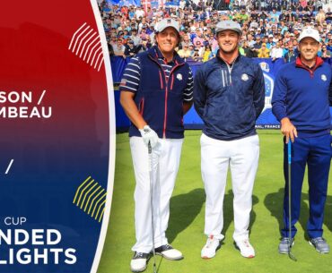 DeChambeau & Mickelson vs Garcia & Norén | Extended Highlights | 2018 Ryder Cup