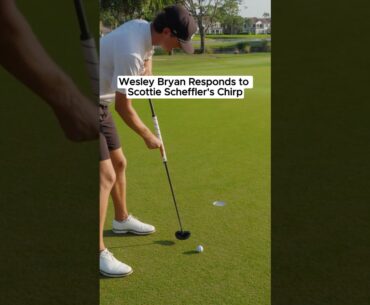 Wesley Bryan Responds to Scotties Scheffler's Chirp! 😂 #scottiescheffler #granthorvat #golf