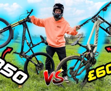 £350 ALIEXPRESS DH BIKE vs PREMIUM £6000 DOWNHILL BIKE!