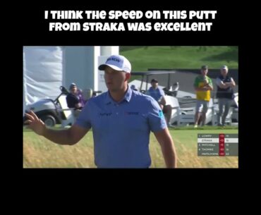 Sepp Straka Makes Excellent Birdie Putt! #golf #seppstraka #pgatour