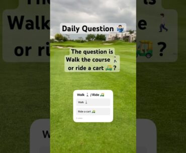 "Walk It or Ride It? Discover the Ultimate Golf Course Experience!" #shorts