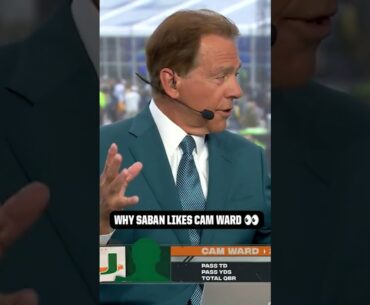 Nick Saban’s thoughts on Cam Ward 👀