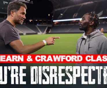 "You Are Very Nervous!" Eddie Hearn & Terence Crawford Go Back N'Forth