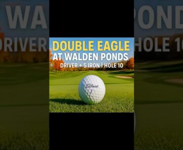 Driver 5-iron Albatross - Hole 10 at Walden Ponds. Shot of a lifetime! @titleist #titleist #golf