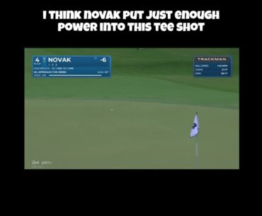 Andrew Novak Hits Incredible Tee Shot! #golf #andrewnovak #pgatour