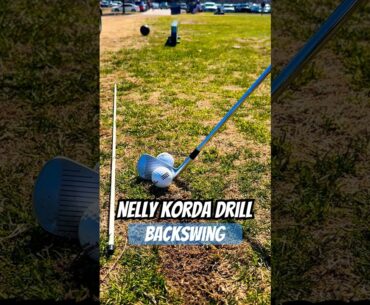 Nelly Korda Backswing Drill ✅ #golf #golfswing