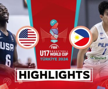 USA 🇺🇸 vs Philippines 🇵🇭 | Highlights | FIBA U17 Basketball World Cup 2024