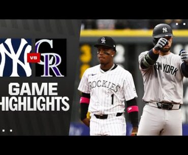 Yankees vs. Rockies Game Highlights (5/25/25) | MLB Highlights