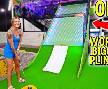 Craziest ONE OF A KIND Mini Golf Course Ever! - Never Seen Before!