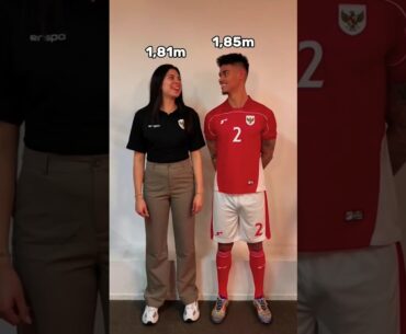 Segini Tinggi Pemain Timnas Indonesia😁 #shorts