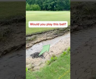 Would you play it from the water?#golfing #golf #golflife #golfer #golfstagram #golfswing #golfcour