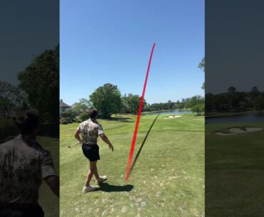 Should have hit a gap wedge #golfswing #golf #golfshorts #golfer