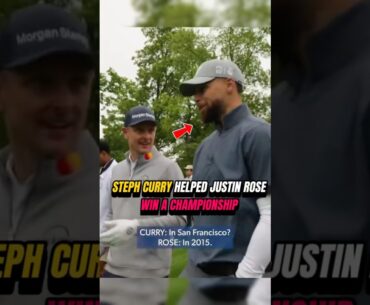 Steph Curry was part of Justin Rose’s most inspiring golf story ❤️ #nba #pga