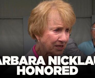 Barbara Nicklaus honored at Memorial as Jack shares emotional tribute to beloved wife