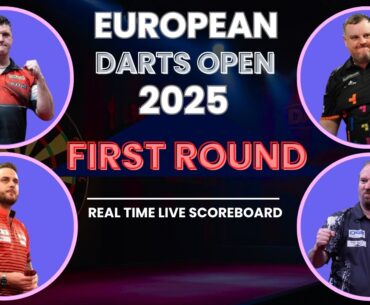 European Darts Open 2025 Live Scores: European Tour 8 First Round, 1/32-Finals, Day 1 Matches