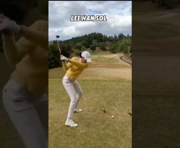 KLPGA Lee Han Sol Hybrid Swing #golf #golfer