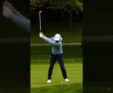 Scottie Scheffler Iron Swing Slow Motion Face On