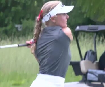 4A three-peat chase alive in girls golf state championship through 1st round of action
